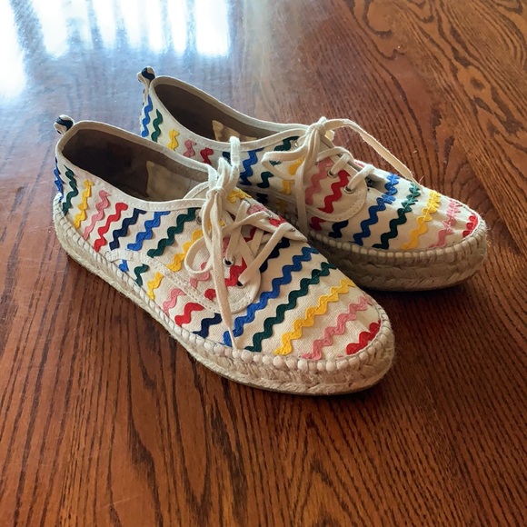 Funky Rainbow Loeffler Randall Platform Shoes Sixe 8 - 8.5 - Picture 3 of 14